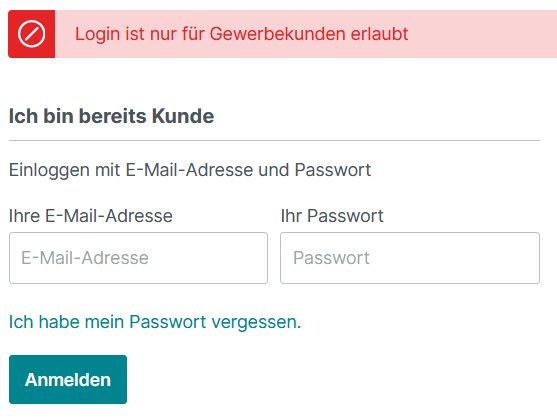Customer Account Type