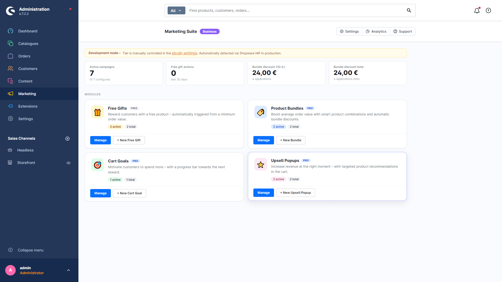 Marketing Suite: Screenshot 1