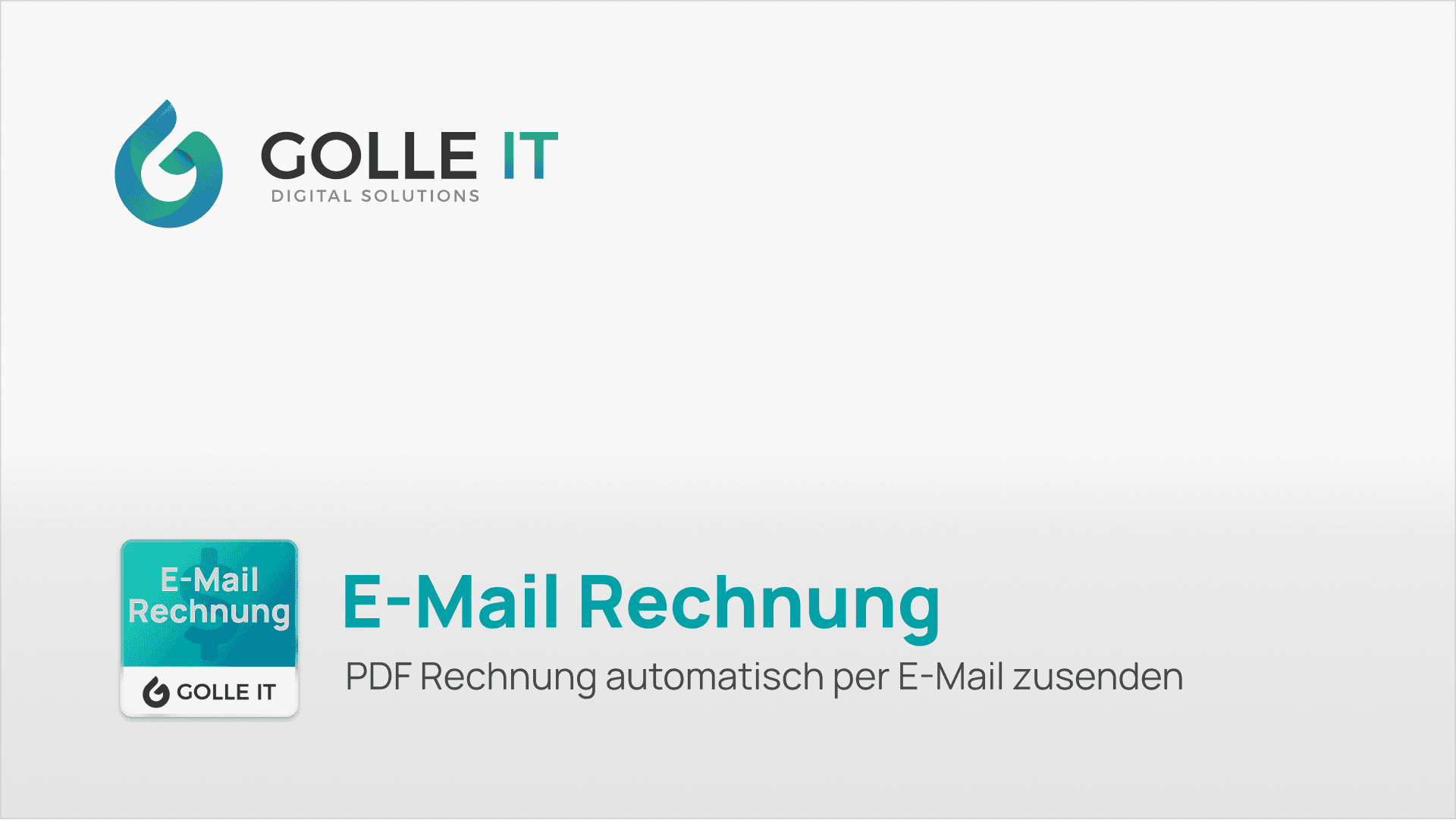 PDF & E-Rechnung automatisch per E-Mail