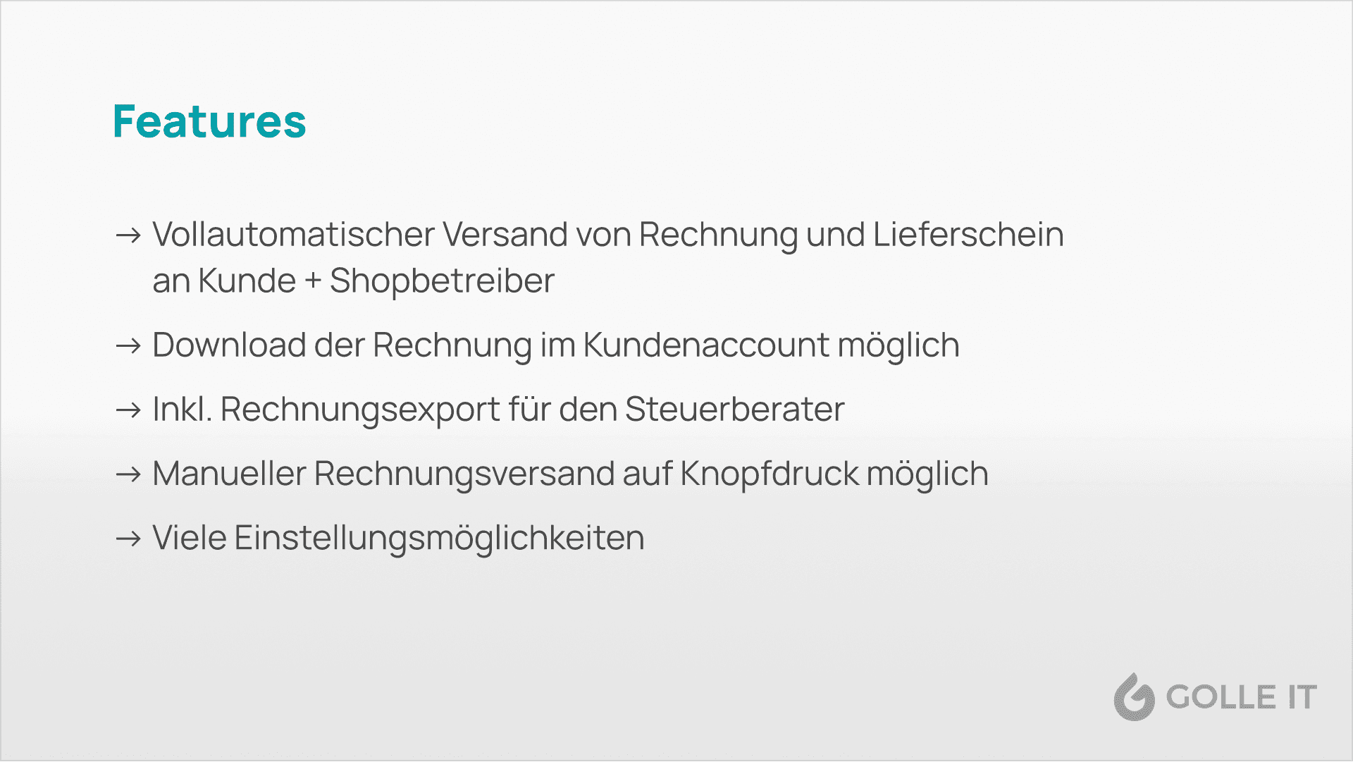 PDF & E-Rechnung automatisch per E-Mail: Screenshot 2